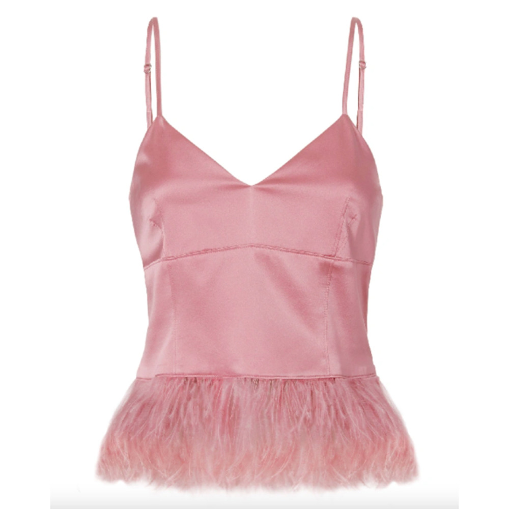 cinq a sept Narcissa Silk Feather Top